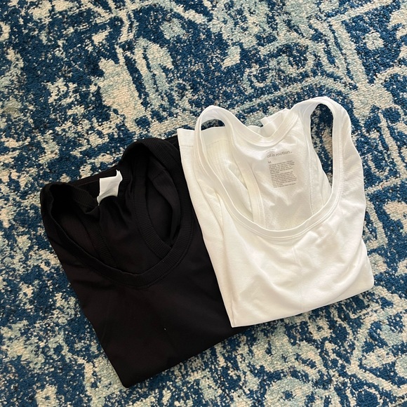 All in Motion Black and White Tank Tops - Picture 1 of 7